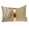 Nassau Collection Striped Rectangular Lumbar Throw Pillow - 20" - Beige and Gold